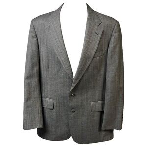 Country Britches 2-Button Sports Coat Gray Herringbone Professional‎ Business